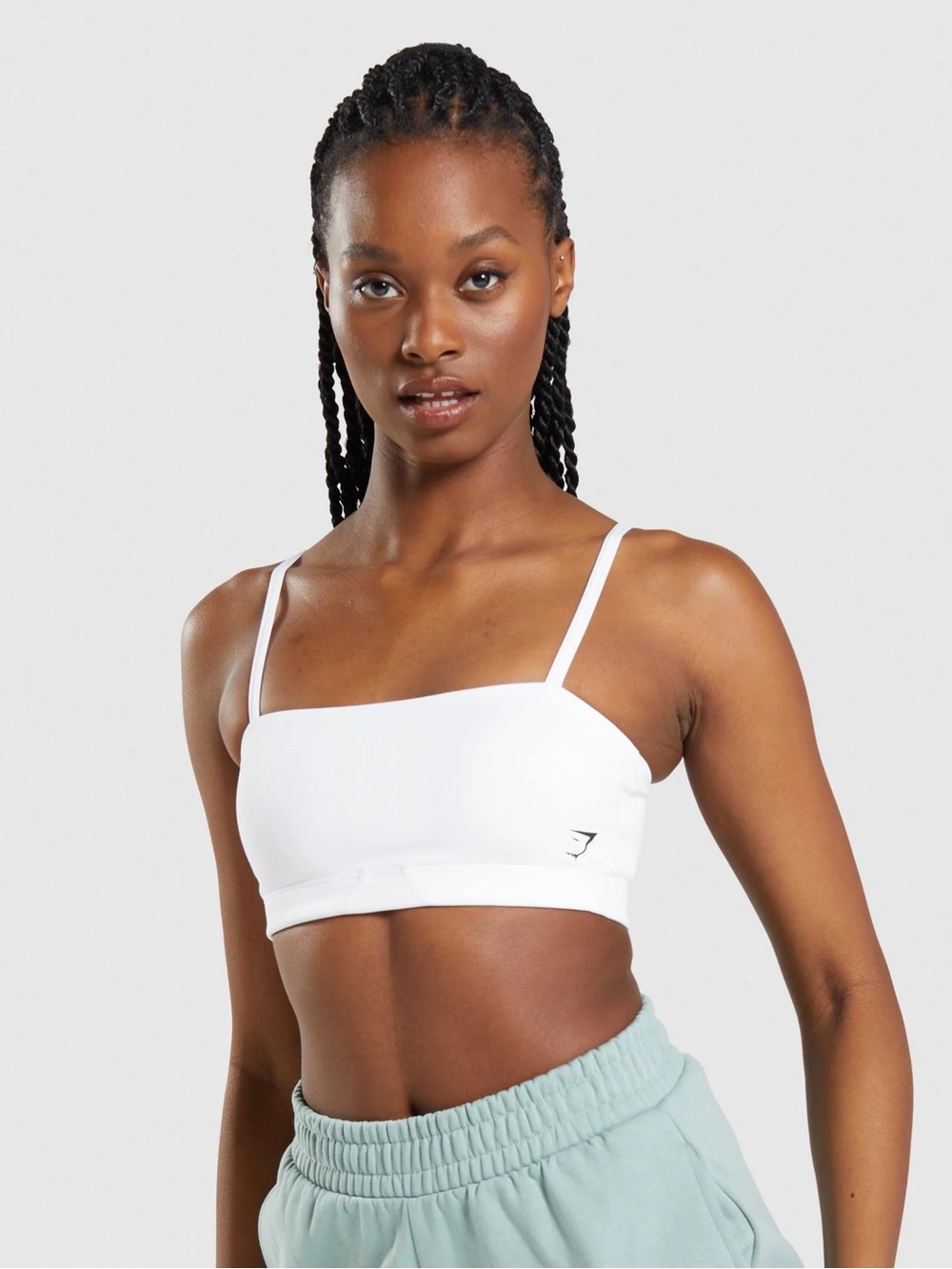 Gymshark Bandeau White Sports bra size S
